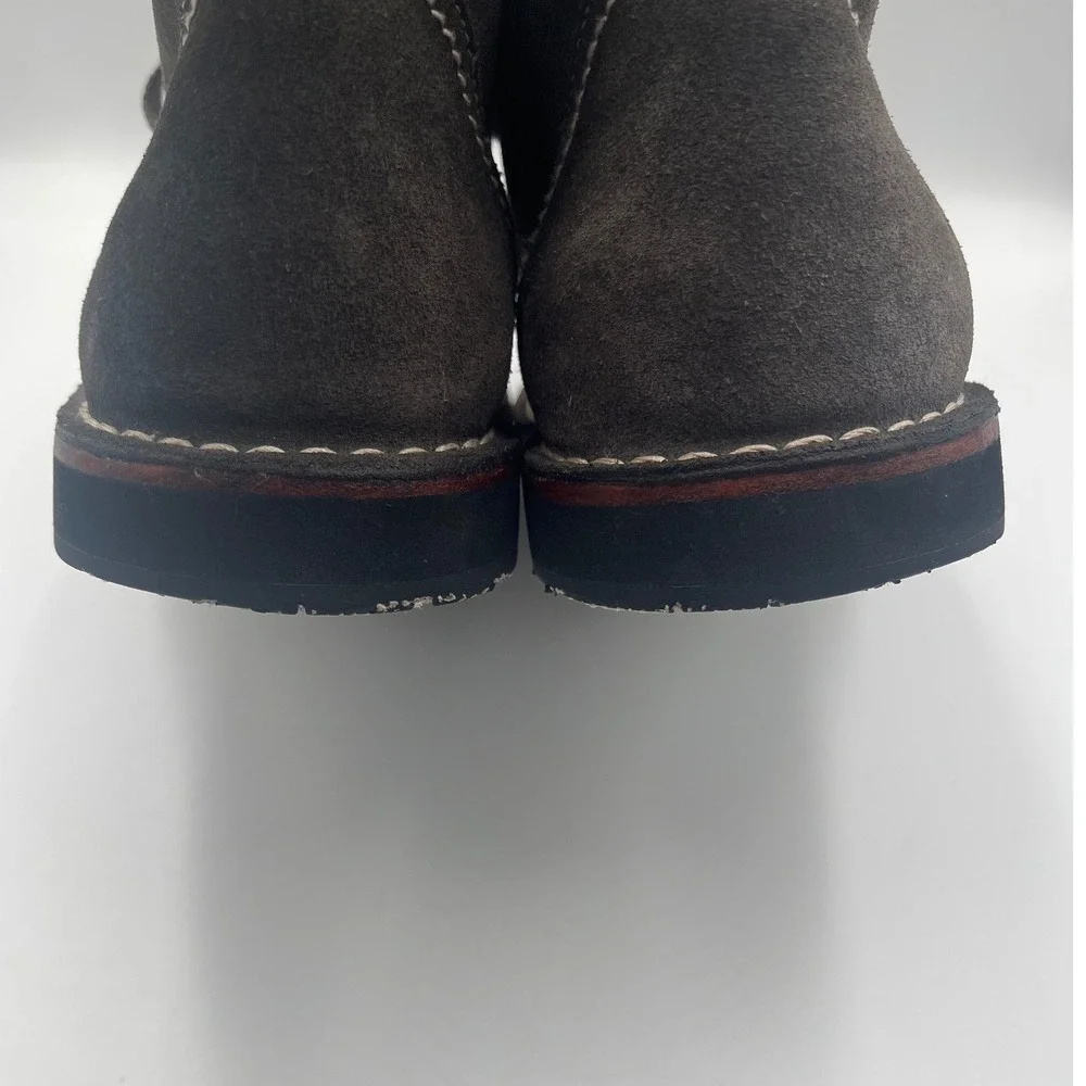 John Varvatos Gray Suede Chukka Boots Mens 13 Premium Leather Lace Up